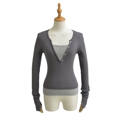 V-neck long sleeved T-shirt For Women | MuddyStock Originals eprolo