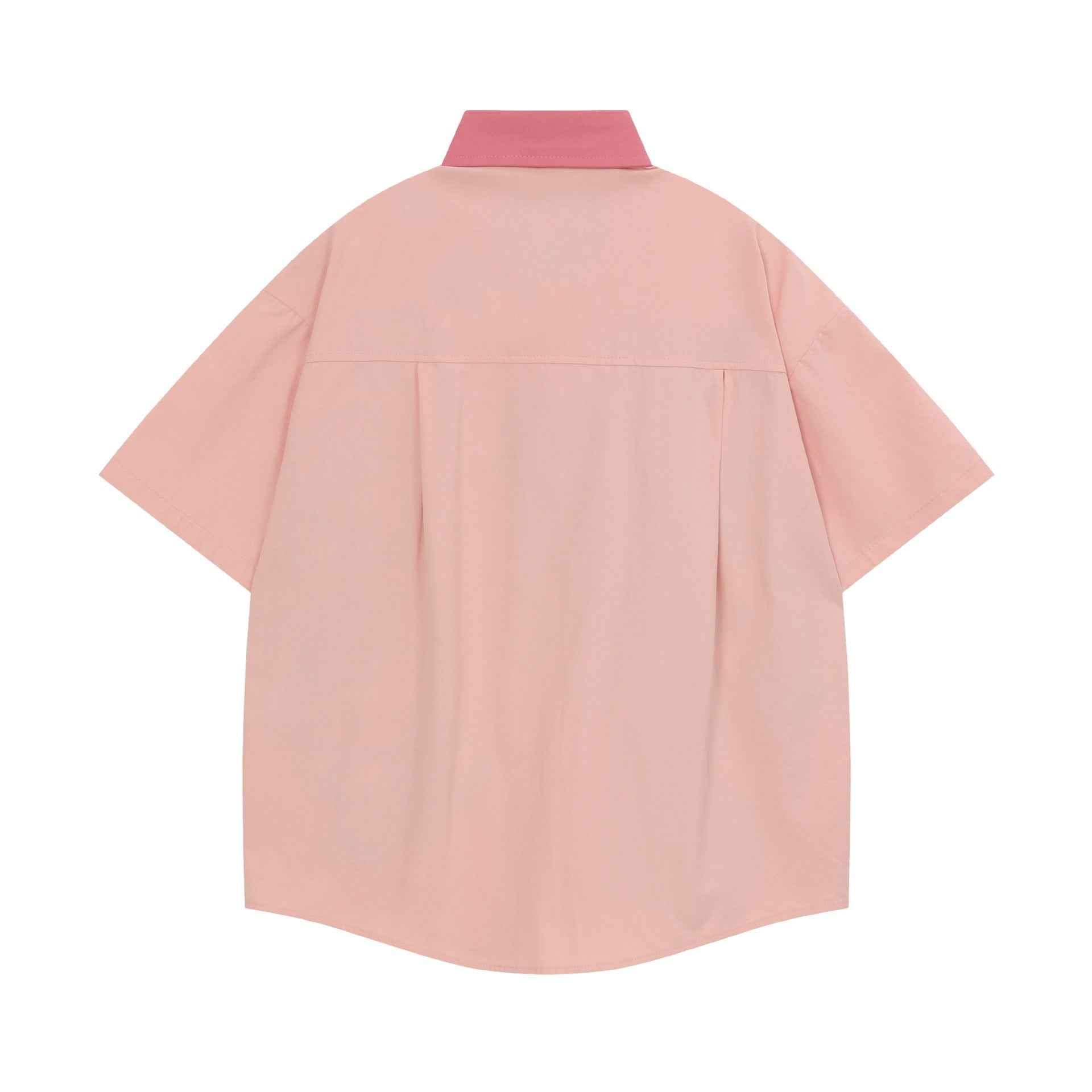 Soft and cute Kitty embroidered short sleeved shirt