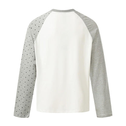 Polka striped long sleeved t-shirt for women | MuddyStock Originals