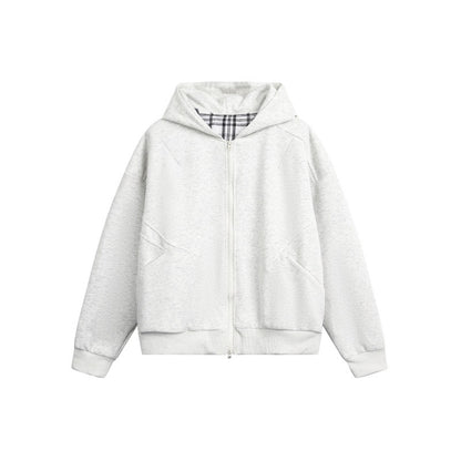 Streetwear Loose Hooded Sweatshirt For Men And Women | MuddyStock Originals Flower Gray MuddyStock