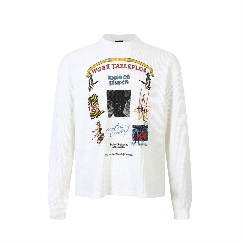 Printed long sleeved loose T-shirt For Men | MuddyStock Originals eprolo
