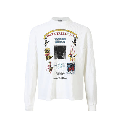 Printed long sleeved loose T-shirt For Men | MuddyStock Originals eprolo