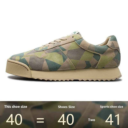Handmade German Style Men's Casual Shoes Camouflage null