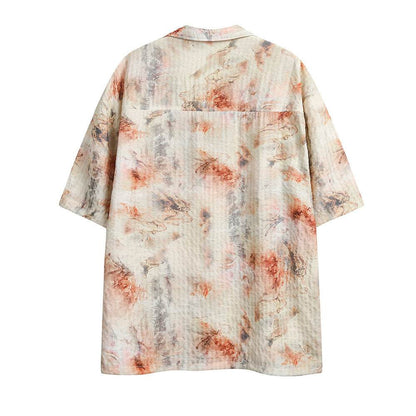 Tie-dyed Short-sleeved Shirt For Men And Women MuddyStock