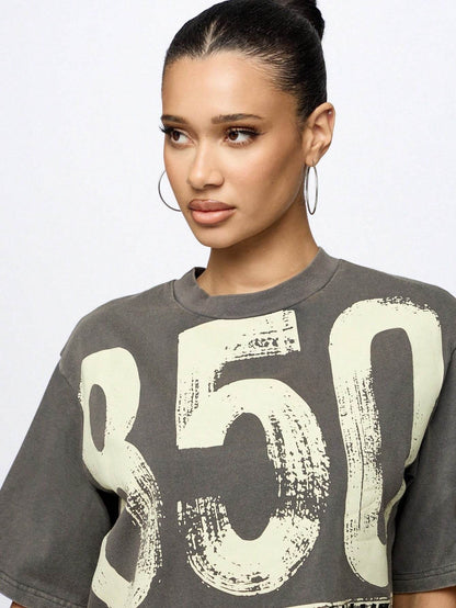 Women's Super City Street Style Pattern T-shirt MuddyStock