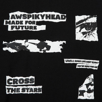 Letter Pattern Printed T-shirt For Men And Women MuddyStock