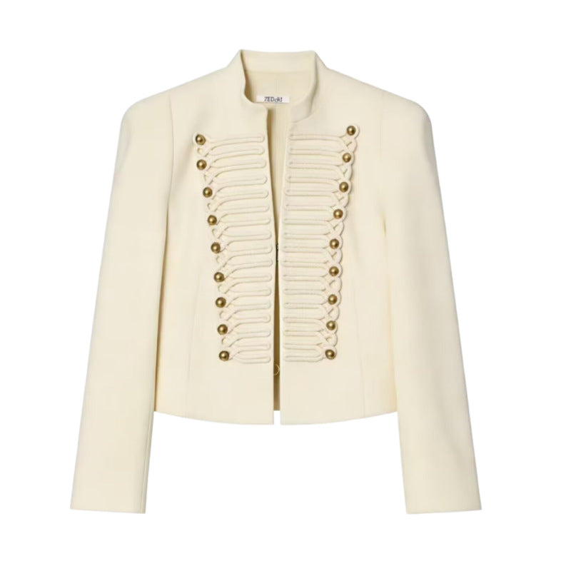 Spring Slim-fit Suit Casual Jacket For Women Beige All Products