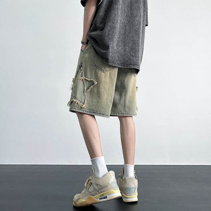 Men's Fashion All-match Straight Fifth Pants MuddyStock