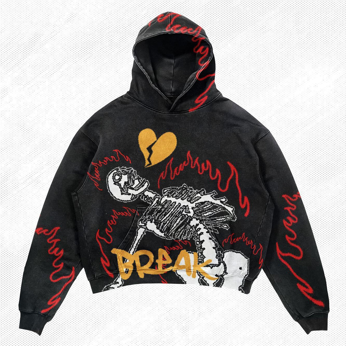 New Skull Design Hoodie Long-sleeved Hoodie Hei2 All Products
