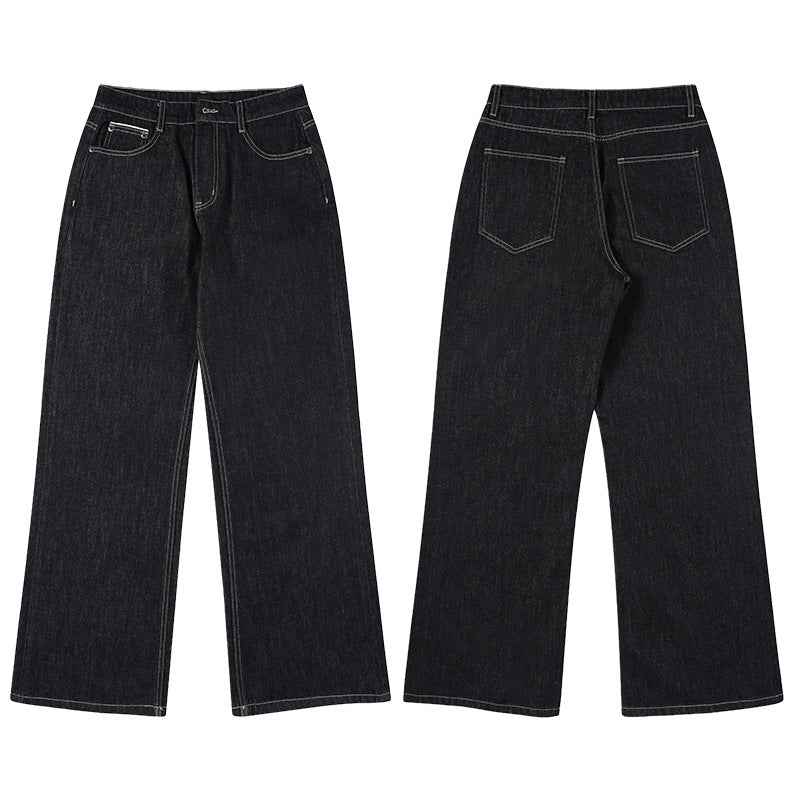 Men's Plain Jeans Original Cow Black
