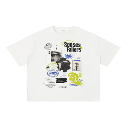 Mineral Wash Boxy Cotton T-Shirt For Men | MuddyStock Originals White
