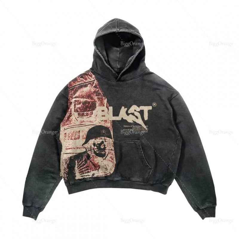 Casual Letter Printed Hoodie For Men And Women MuddyStock