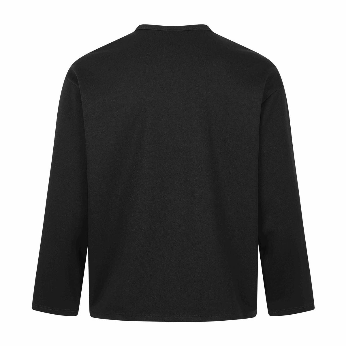 Silver Foil Letter Print Long Sleeve Small V-Neck Punk Streetwear T-Shirt