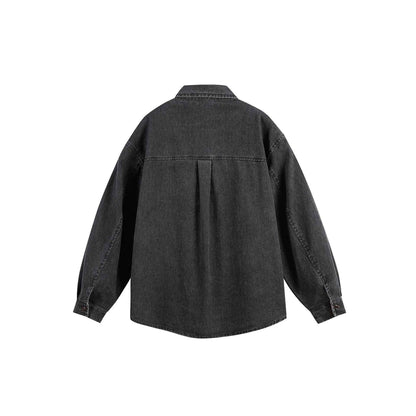 Loose Casual Versatile Denim Shirt For Men | MuddyStock Originals