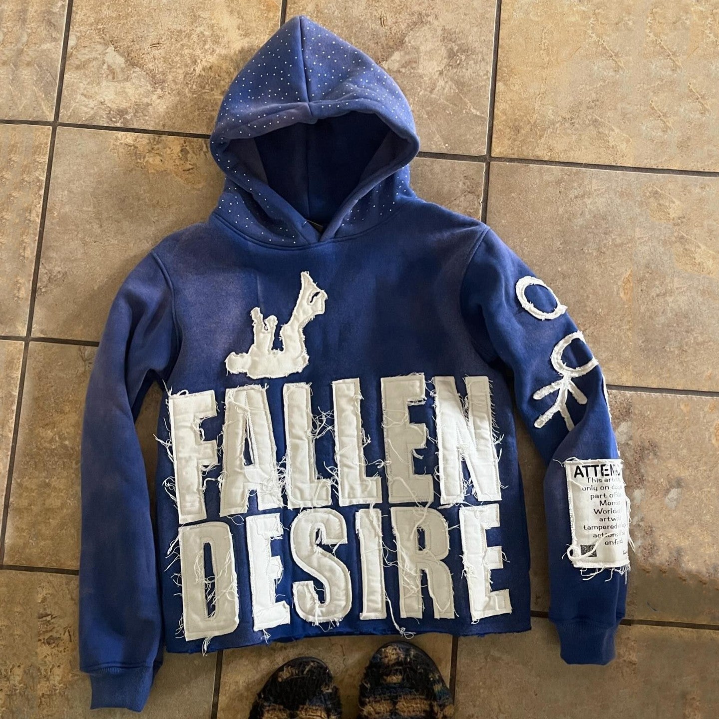 High street hoodie men's and women's loose autumn and winter hoodie Blue eprolo