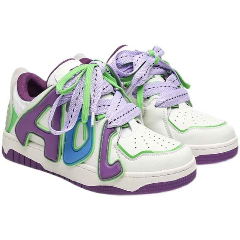 Purple Bread Sneakers For Men And Women Purple null