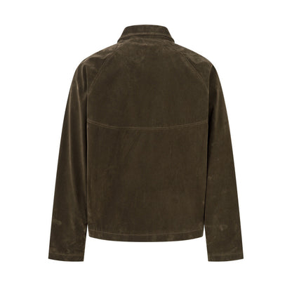 Retro Patchwork Black Jacket Unisex Designer-Style Niche Loose Coat All Products