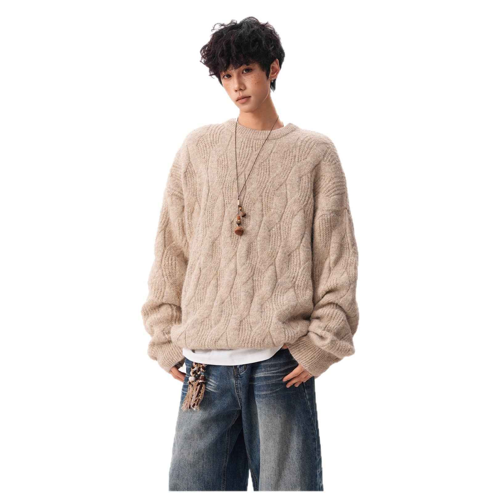 Vintage Round Neck Sweater for Men | MuddyStock Originals MuddyStock