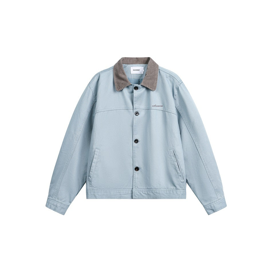 Men's Retro Workwear Jacket Blue MuddyStock All Products
