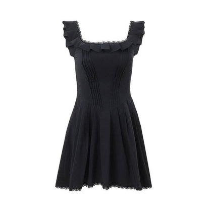 Fashion Fishbone Corset Dress Women Black MuddyStock
