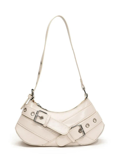 PU Leather Buckle Shoulder Bag | MuddyStock Originals