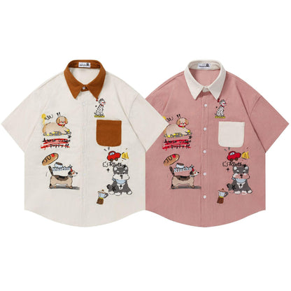 Vintage Puppy Waffle Shirt For Men | MuddyStock Originals