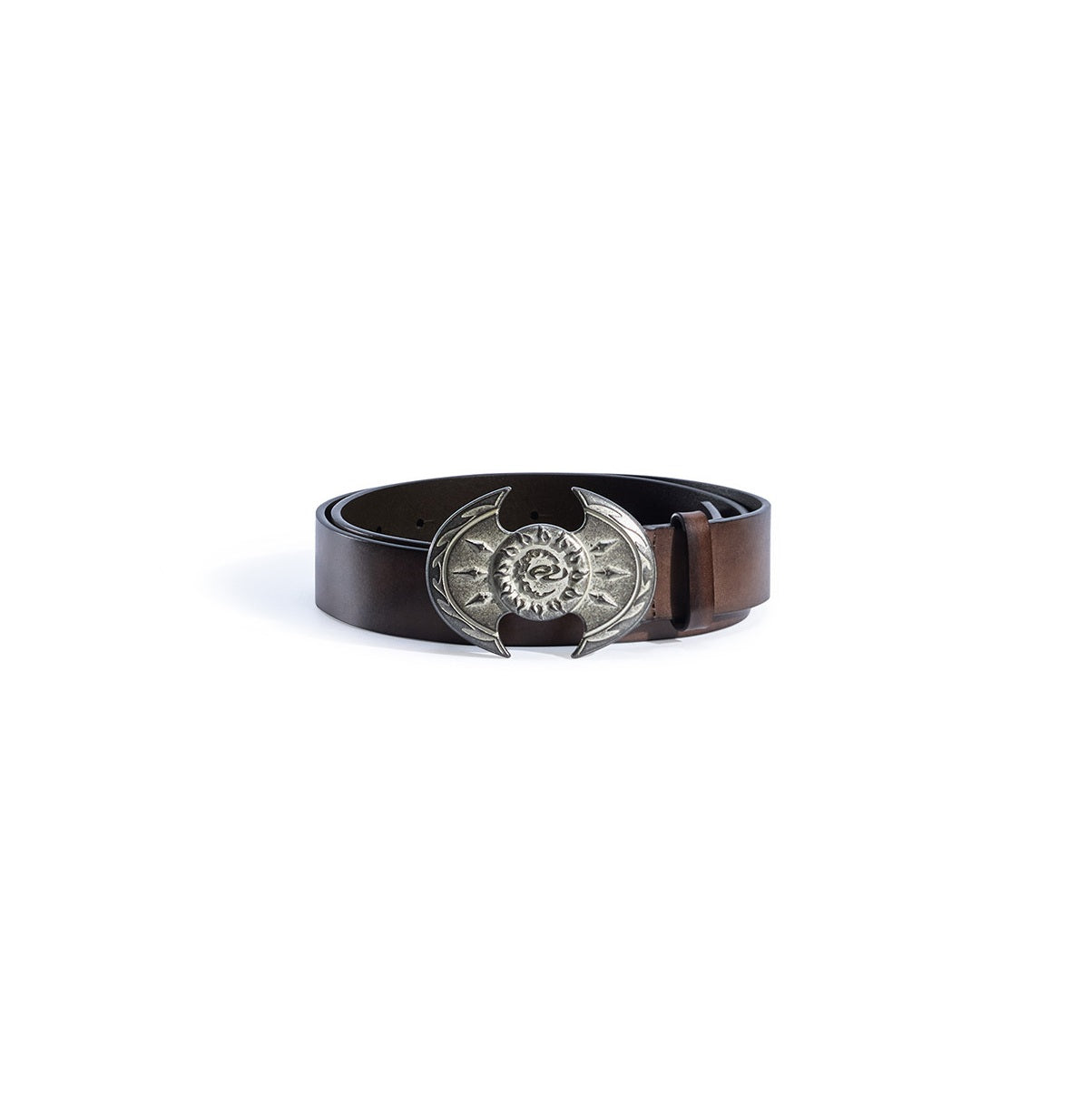 High-end Vintage Full-grain Leather Belt Brown