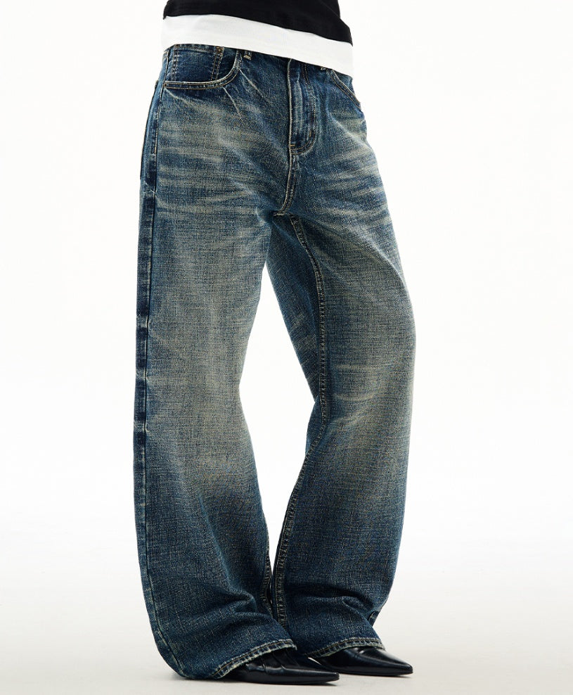 Wide Leg Jeans Men's Spring And Autumn Straight Loose Trousers MuddyStock