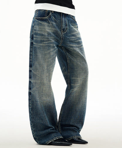 Wide Leg Jeans Men's Spring And Autumn Straight Loose Trousers MuddyStock