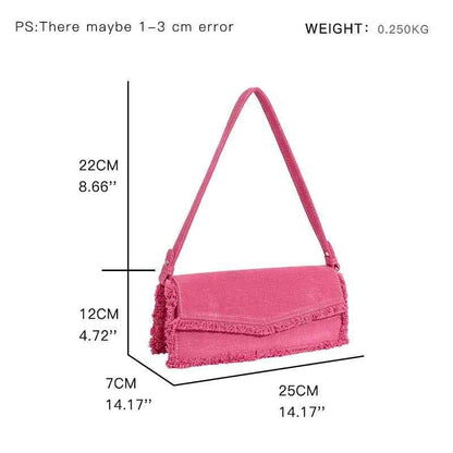 Women's Canvas Underarm Shoulder Bag