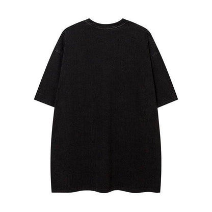 Fashion Cartoon Print Short Sleeve For Men And Women MuddyStock