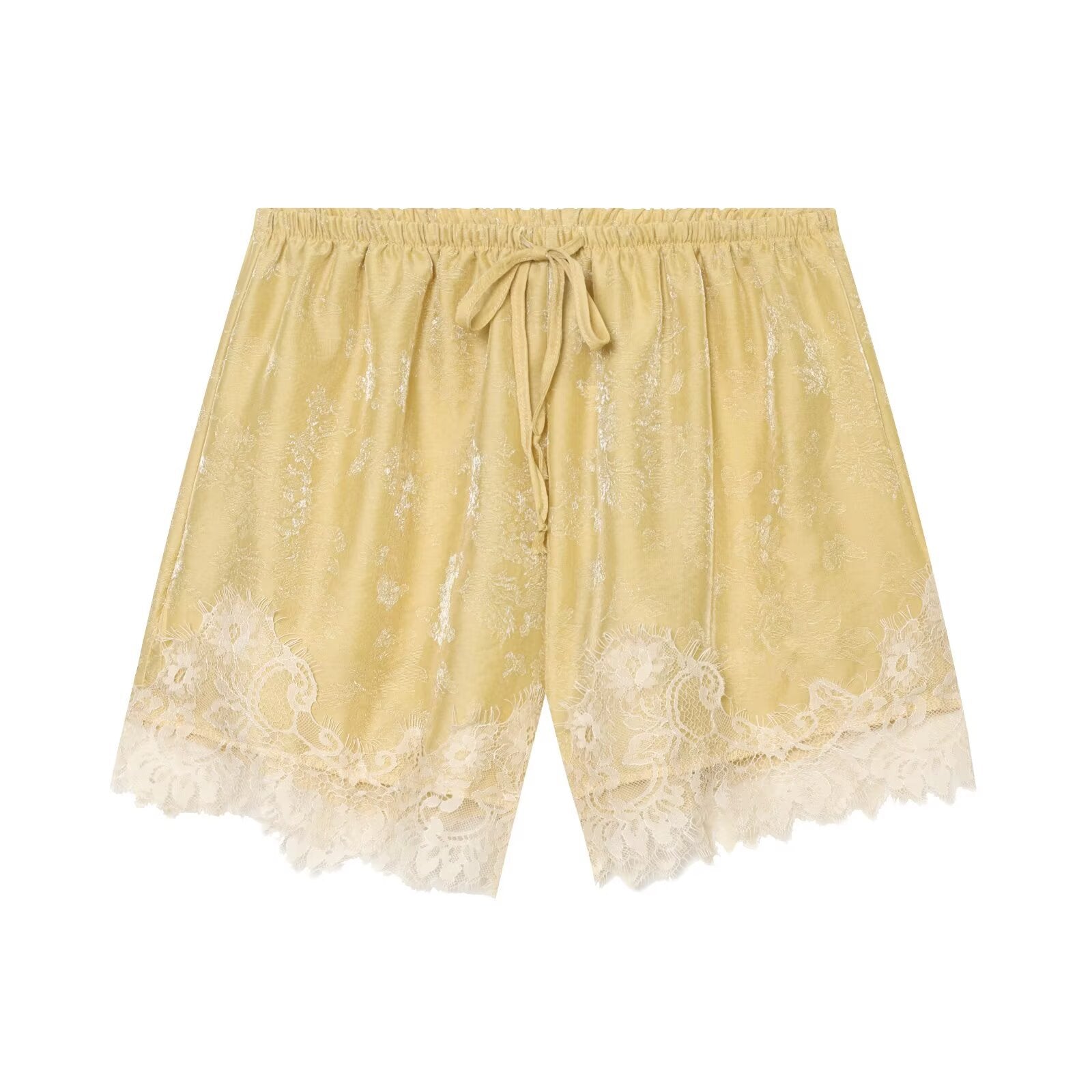Lace Jacquard Top+Lace Shorts Set For Women | MuddyStock Originals
