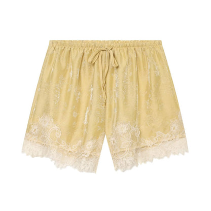 Lace Jacquard Top+Lace Shorts Set For Women | MuddyStock Originals