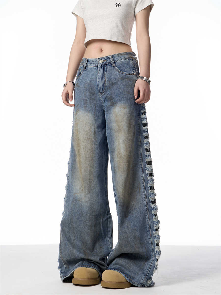American Retro Gradient Jeans For Women