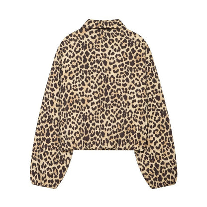Womens Retro Lapel Zipper Short Jacket Top All Products