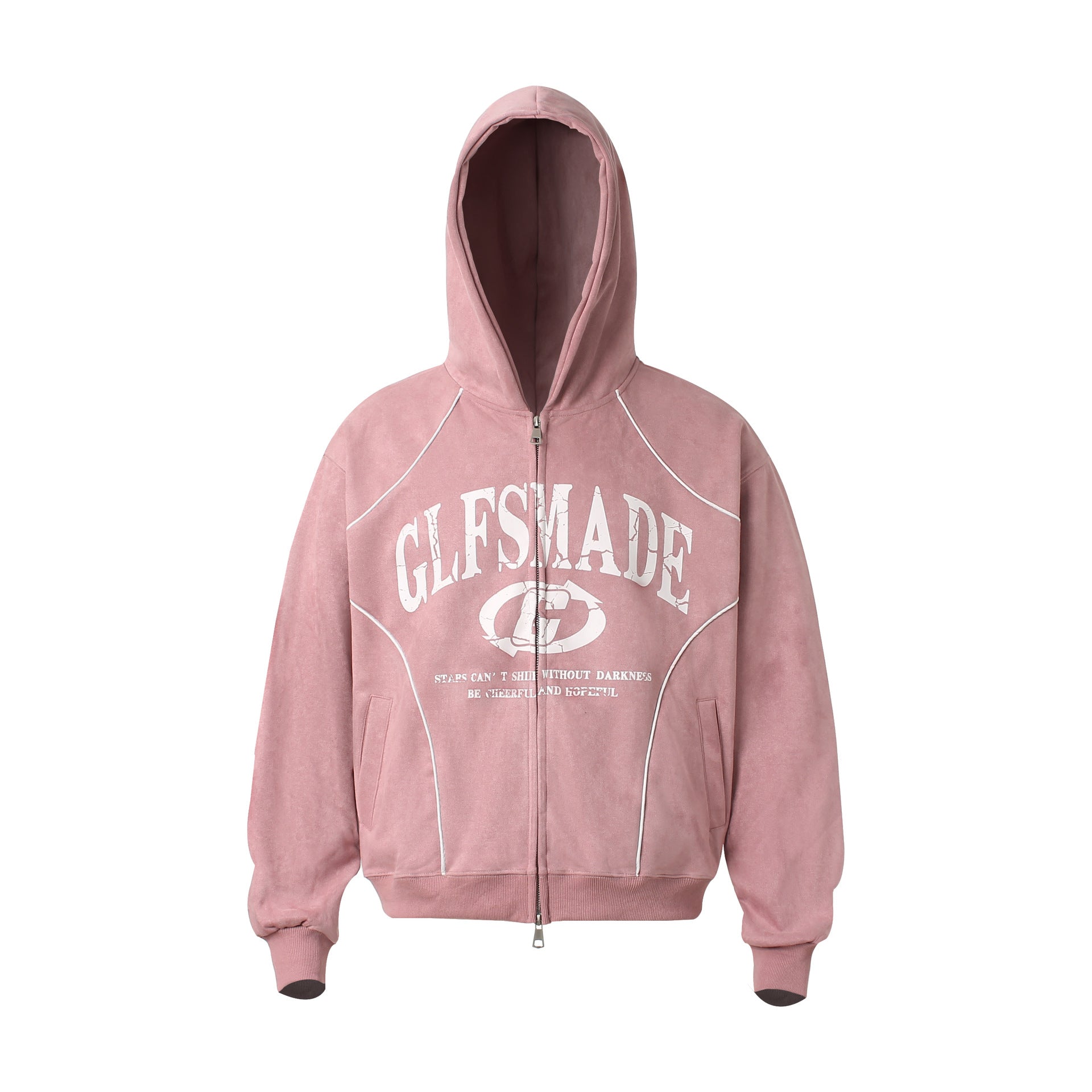 Zipper hoodie for men and women | MuddyStock Originals Pink MuddyStock