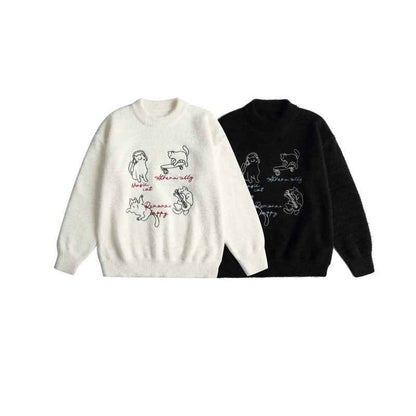 Long Sleeve Round Neck Loose Fit Sweater For Women | MuddyStock Originals MuddyStock