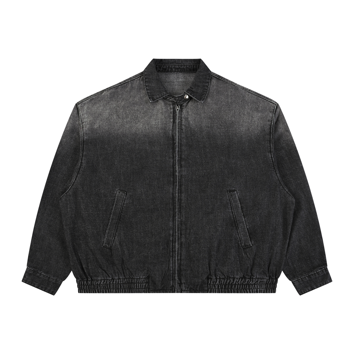 Vintage Wash Full-Zip Denim Jacket For Men | MuddyStock Originals