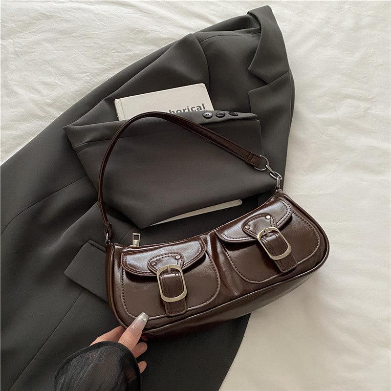 Simple Casual Shoulder Crossbody Square Bag For Women | MuddyStock Originals Brown