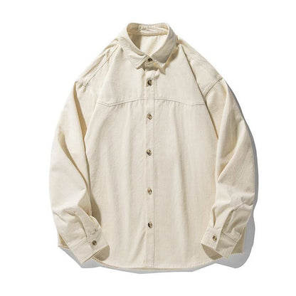 Long-sleeved Shirt For Men Beige MuddyStock