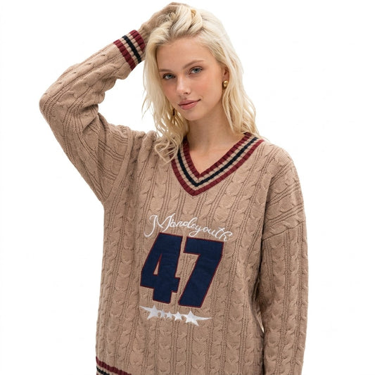 Color blocked sweater for women | MuddyStock Originals
