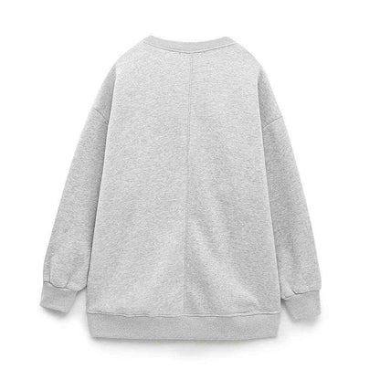 Text embroidered sweatshirt + jogging pants for women | MuddyStock Originals