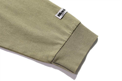 Round Neck Long Sleeve T-shirt For Men MuddyStock