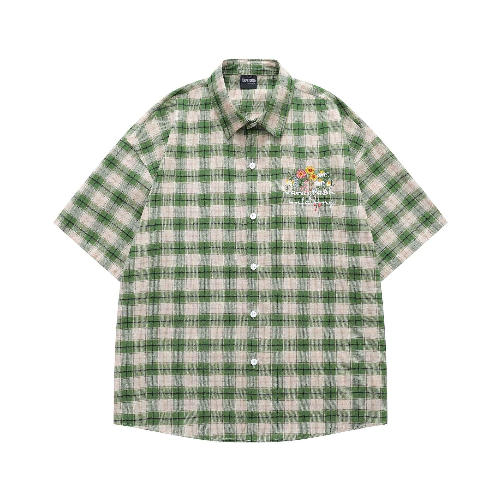Plaid short sleeved shirt for men | MuddyStock Originals