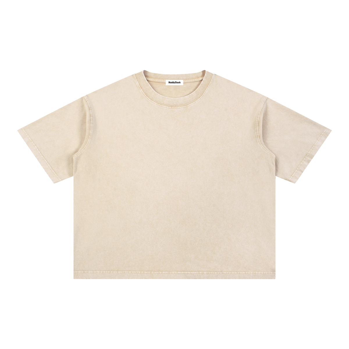 Mineral Wash Boxy Cotton T-Shirt For Men | MuddyStock Originals