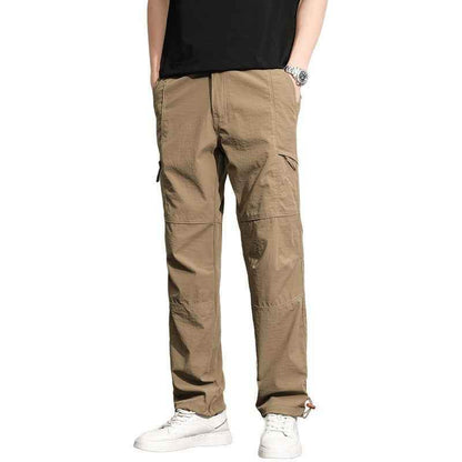 Thin Overalls Men's Casual Loose Ultrathin Khaki Straight MuddyStock