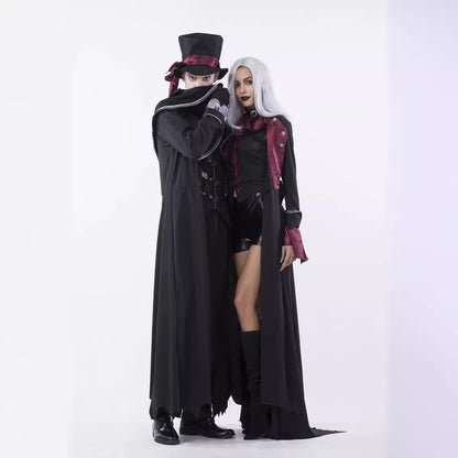 Vampire Costume Cosplay Couple Outfit for Men and Women For Halloween