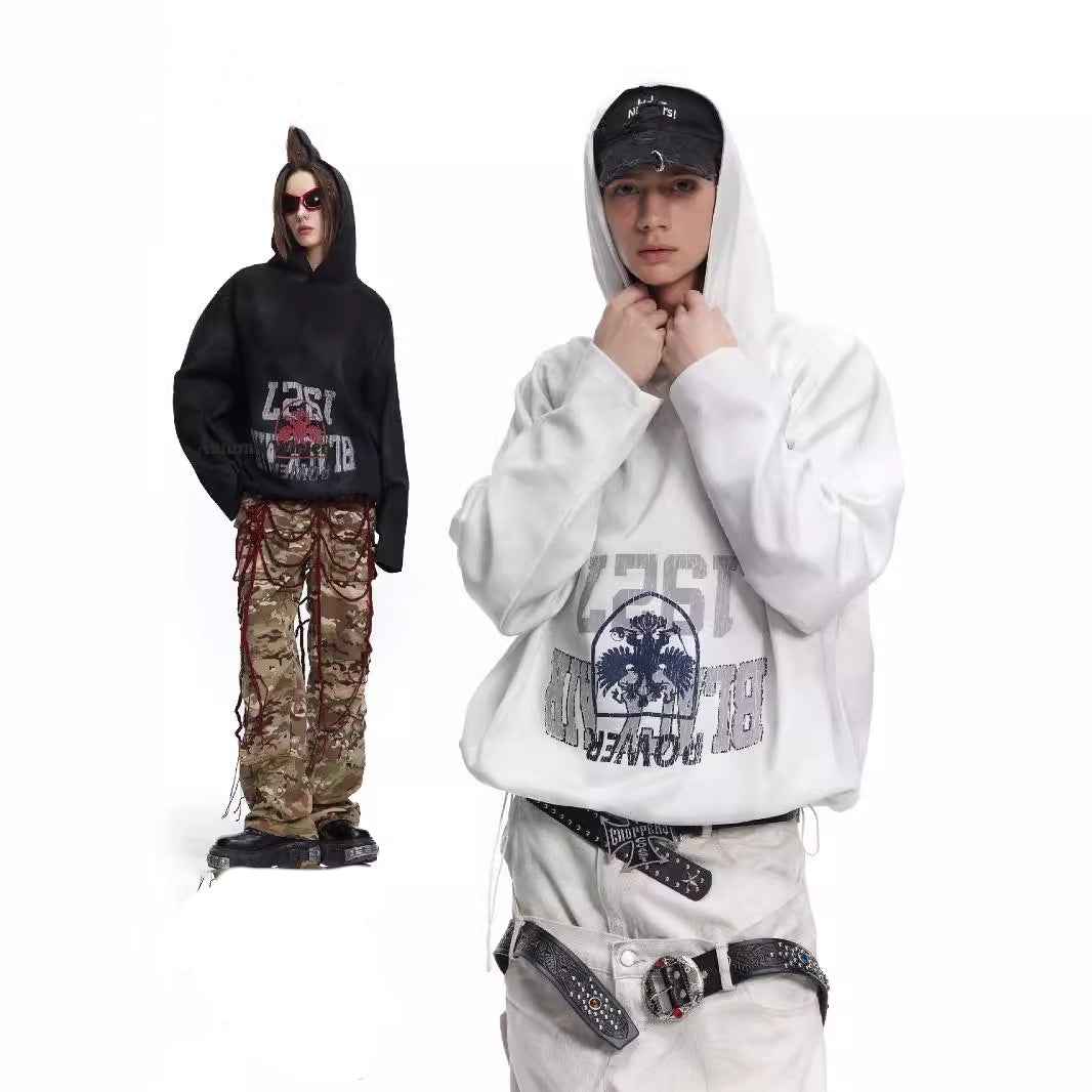 Batik Dirty Print Hoodie For Men And Women MuddyStock