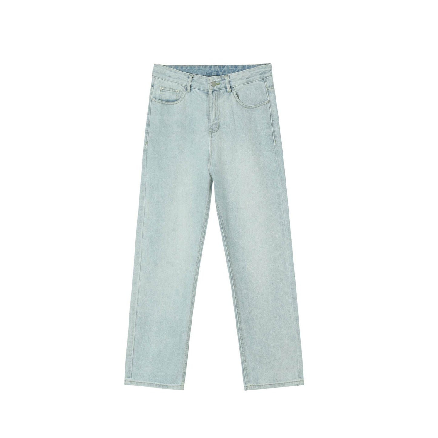Men's Casual All-matching Loose Japanese Style Casual Trousers Light Blue MuddyStock
