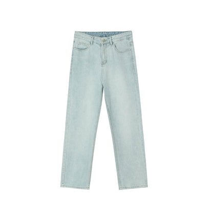 Men's Casual All-matching Loose Japanese Style Casual Trousers Light Blue MuddyStock